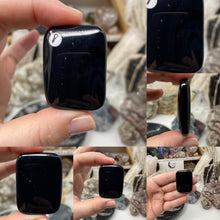 Load image into Gallery viewer, Black Onyx Large Rectangle Puffy AAA Grade Beads