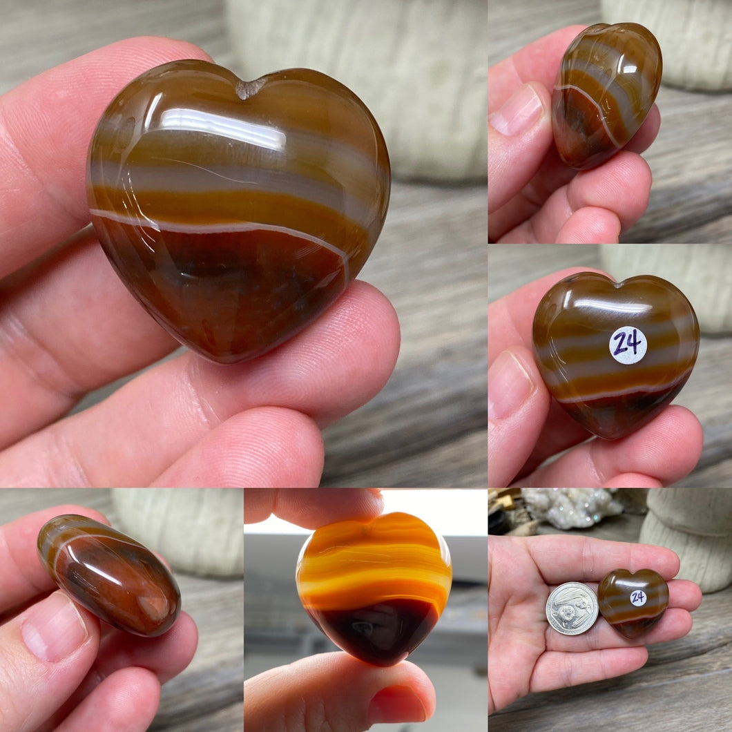 Carnelian 30mm Hearts