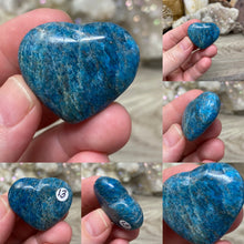 Load image into Gallery viewer, Blue Apatite Small Pocket Hearts

