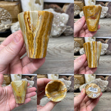 将图像加载到图库查看器中，Green Onyx Shot Glasses
