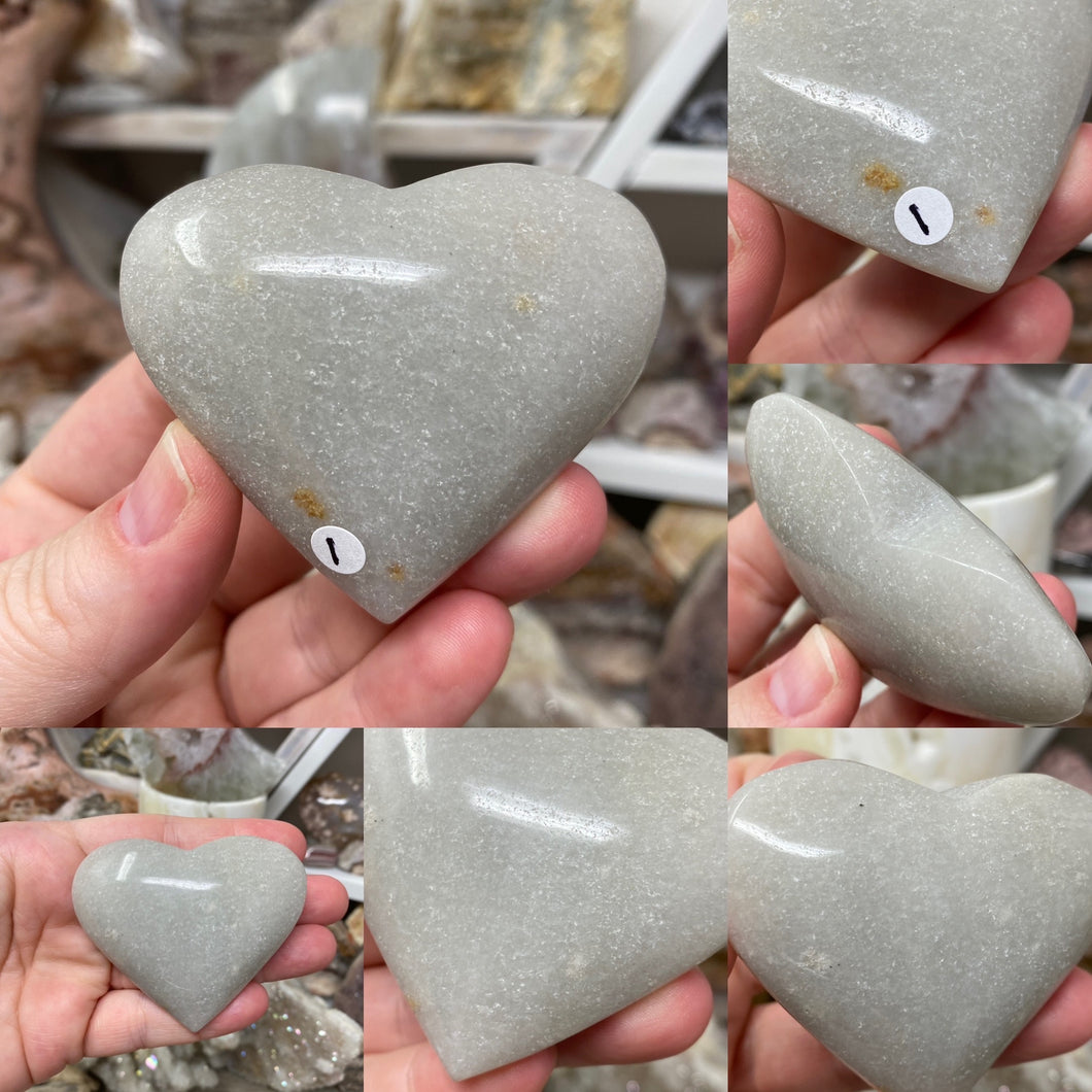 Trolleite Heart Palm Stones