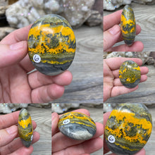 Load image into Gallery viewer, Bumblebee Jasper Palm Stones
