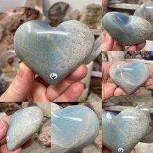 Load image into Gallery viewer, Trolleite Heart Palm Stones
