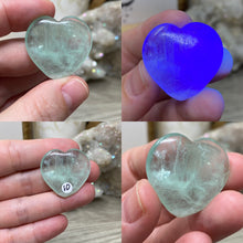 Load image into Gallery viewer, Fluorite 1&quot; Hearts * UV Reactive
