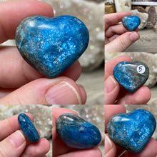Load image into Gallery viewer, Blue Apatite Small Pocket Hearts
