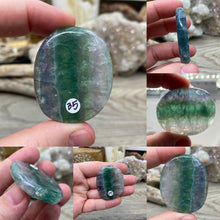 Load image into Gallery viewer, Fluorite Smooth Palm Stones
