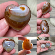 Load image into Gallery viewer, Carnelian 30mm Hearts
