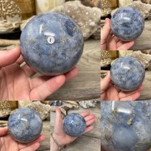 Load image into Gallery viewer, Dumortierite &quot;Blue Quartz&quot; Large Sphere #01 - 2.95&quot; / 75mm
