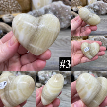 Load image into Gallery viewer, Zebra Onyx 2&quot; Hearts from Mexico
