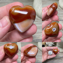 Load image into Gallery viewer, Carnelian 30mm Hearts
