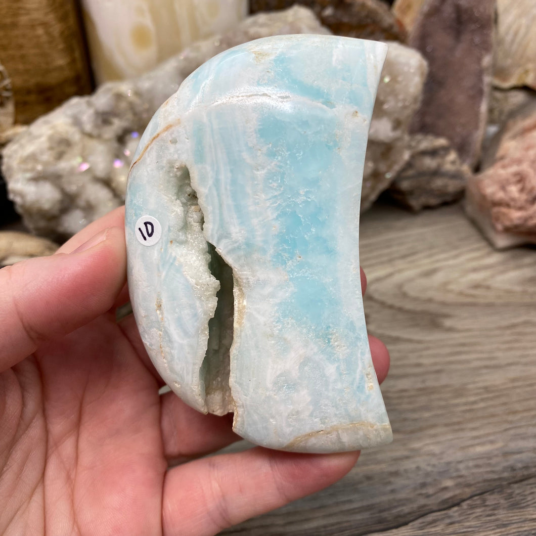 Blue Aragonite Moon #10