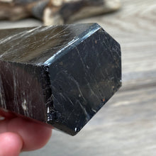 Load image into Gallery viewer, Black Tourmaline with Hematite and Feldspar Tower #01
