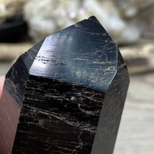 Carica l&#39;immagine nel visualizzatore di Gallery, Black Tourmaline with Hematite and Feldspar Tower #02
