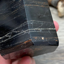 Load image into Gallery viewer, Black Tourmaline with Hematite and Feldspar Tower #04
