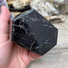 Cargar imagen en el visor de la galería, Black Tourmaline with Hematite and Feldspar Tower #05
