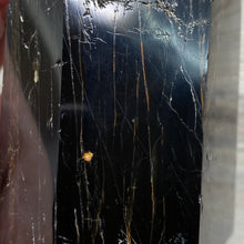 Cargar imagen en el visor de la galería, Black Tourmaline with Hematite and Feldspar Tower #05
