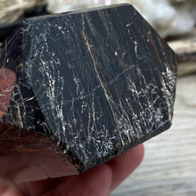 Load image into Gallery viewer, Black Tourmaline with Hematite and Feldspar Tower #06
