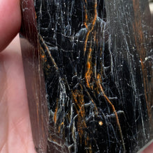 Load image into Gallery viewer, Black Tourmaline with Hematite and Feldspar Tower #06
