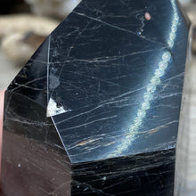 Load image into Gallery viewer, Black Tourmaline with Hematite and Feldspar Tower #07
