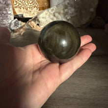 Cargar imagen en el visor de la galería, Gold Sheen Obsidian 54mm Sphere #01
