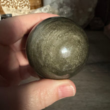 Cargar imagen en el visor de la galería, Gold Sheen Obsidian 54mm Sphere #02
