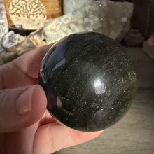 Load image into Gallery viewer, Gold Sheen Obsidian 54mm Sphere #04
