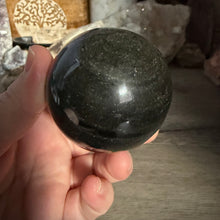 Load image into Gallery viewer, Gold Sheen Obsidian 54mm Sphere #04
