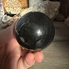 Load image into Gallery viewer, Gold Sheen Obsidian 54mm Sphere #04
