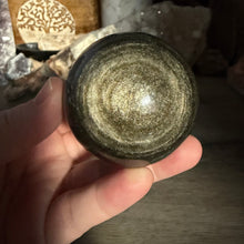 Load image into Gallery viewer, Gold Sheen Obsidian 54mm Sphere #04
