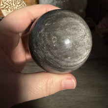 Bild in Galerie-Viewer laden, Silver Sheen Obsidian 60mm Sphere #06
