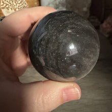 Bild in Galerie-Viewer laden, Silver Sheen Obsidian 60mm Sphere #06
