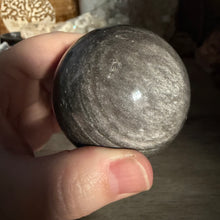 Bild in Galerie-Viewer laden, Silver Sheen Obsidian 60mm Sphere #06
