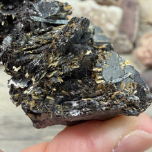 Bild in Galerie-Viewer laden, Hematite with Exposed Golden Rutile #01
