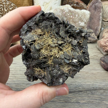 Bild in Galerie-Viewer laden, Hematite with Exposed Golden Rutile #05
