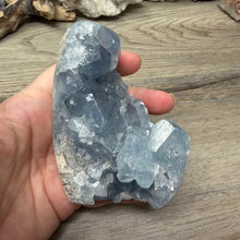 Carica l'immagine nel visualizzatore di Gallery, Celestite Semi-Polished Standing Freeform
