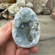 Load image into Gallery viewer, Celestite Semi-Polished Egg #03
