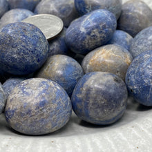 将图像加载到图库查看器中，Dumortierite &quot;Blue Quartz&quot;  Large Tumbles from Peru
