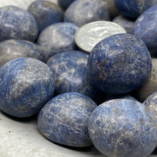 将图像加载到图库查看器中，Dumortierite &quot;Blue Quartz&quot;  Large Tumbles from Peru
