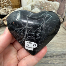 Carica l'immagine nel visualizzatore di Gallery, Black Tourmaline with Hematite Heart #17
