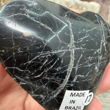 Carica l'immagine nel visualizzatore di Gallery, Black Tourmaline with Hematite Heart #17
