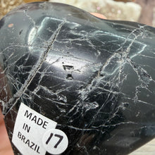 Carica l'immagine nel visualizzatore di Gallery, Black Tourmaline with Hematite Heart #17
