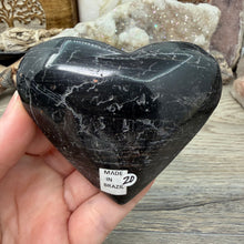 Carica l'immagine nel visualizzatore di Gallery, Black Tourmaline with Hematite Heart #20
