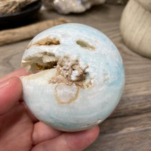 Load image into Gallery viewer, Blue Aragonite 65mm Sphere #03
