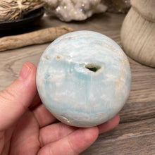 Load image into Gallery viewer, Blue Aragonite 65mm Sphere #03
