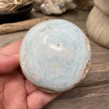 Load image into Gallery viewer, Blue Aragonite 65mm Sphere #03
