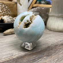 Load image into Gallery viewer, Blue Aragonite 65mm Sphere #03
