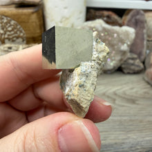 Chargez l'image dans la visionneuse de la galerie, Cubic Pyrite on Matrix from Spain #03
