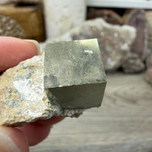 Chargez l'image dans la visionneuse de la galerie, Cubic Pyrite on Matrix from Spain #03
