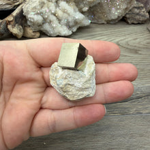 Carica l'immagine nel visualizzatore di Gallery, Cubic Pyrite on Matrix from Spain #08
