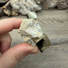Carica l'immagine nel visualizzatore di Gallery, Cubic Pyrite on Matrix from Spain #09
